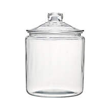 Heritage Hill 128 oz. Glass Jar with Lid + Reviews | Crate and Barrel | Crate & Barrel