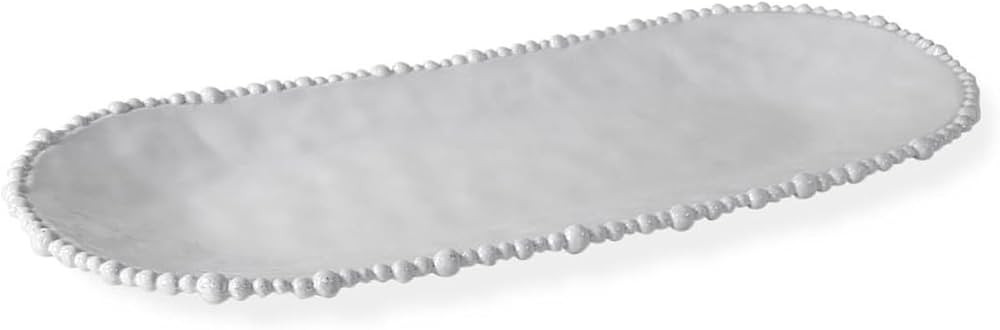 Beatriz Ball 2421 Alegria Melamine Oval Tray, Large, White | Amazon (US)