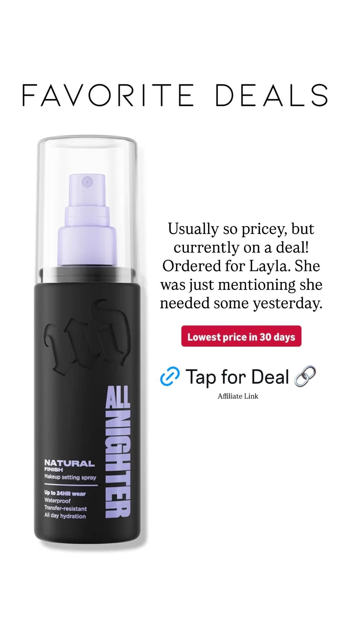 Usually so pricey, but currently on a deal! Ordered for Layla. She was just mentioning she needed some yesterday. Affiliate Link