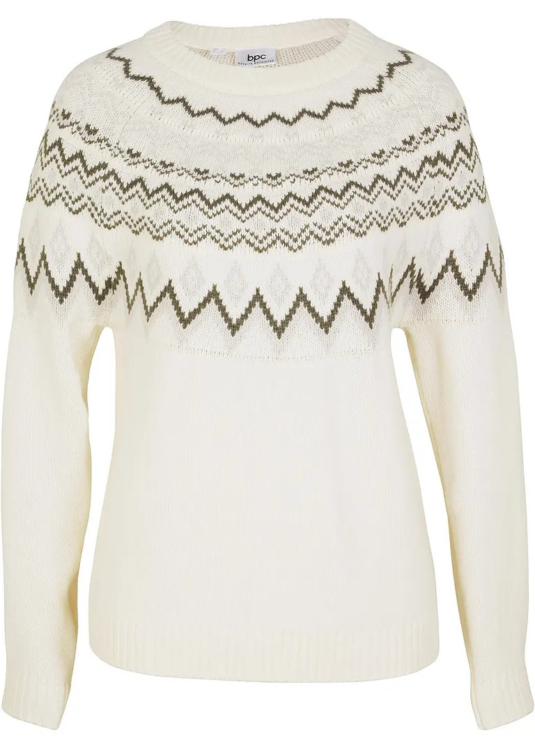 Hochgeschlossener Norweger-Pullover | Bonprix DE