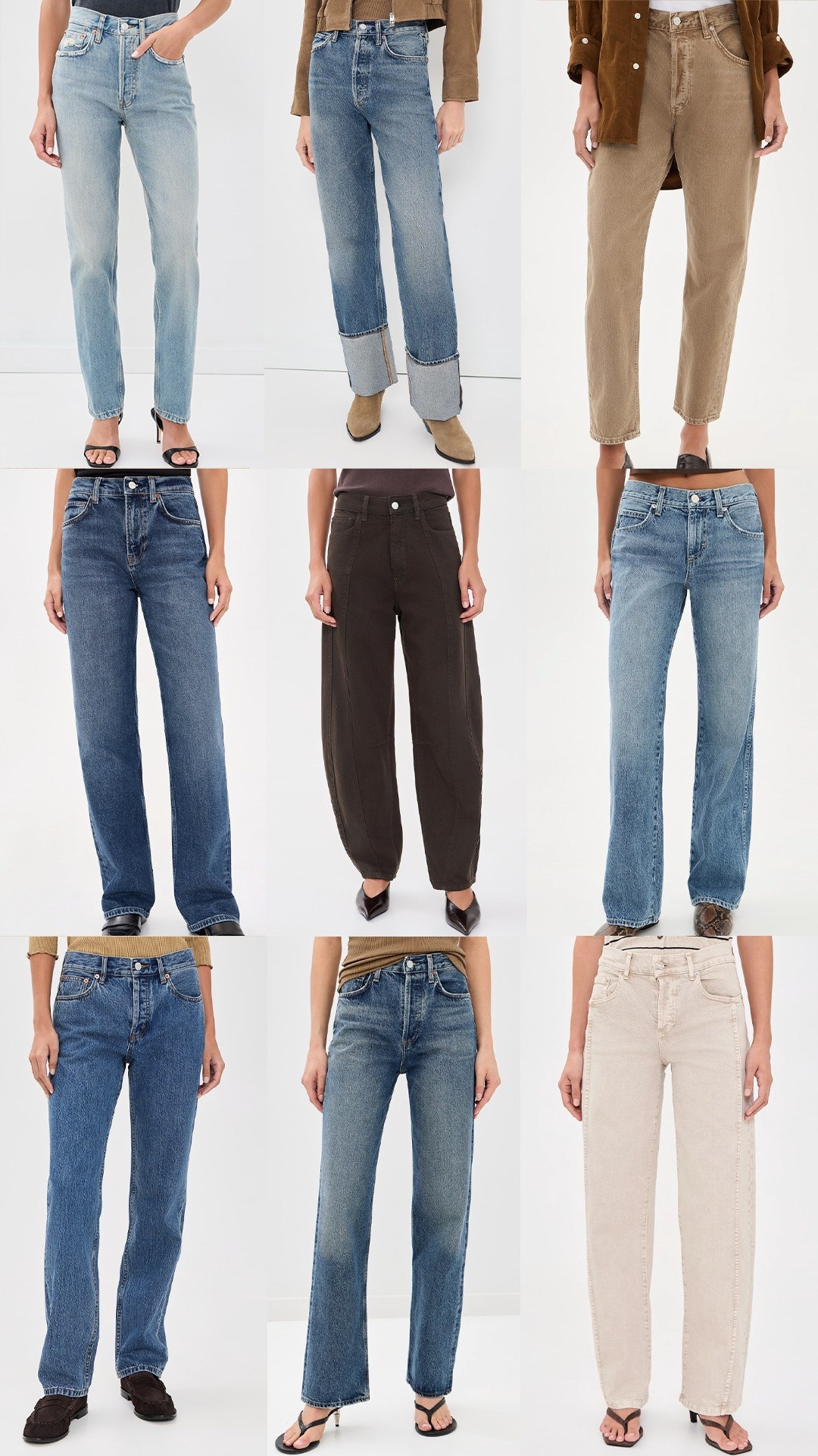 9 pairs of jeans I’m 👀 for fall