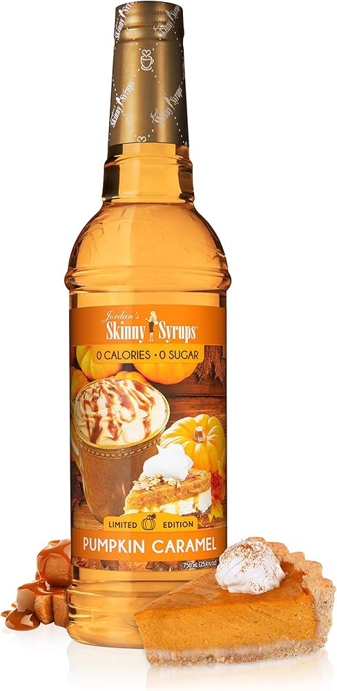 Jordan's Skinny Syrups, Pumpkin Caramel Coffee Syrup, Sugar Free, 25.4 Ounces (Pack of 1), Zero C... | Amazon (US)