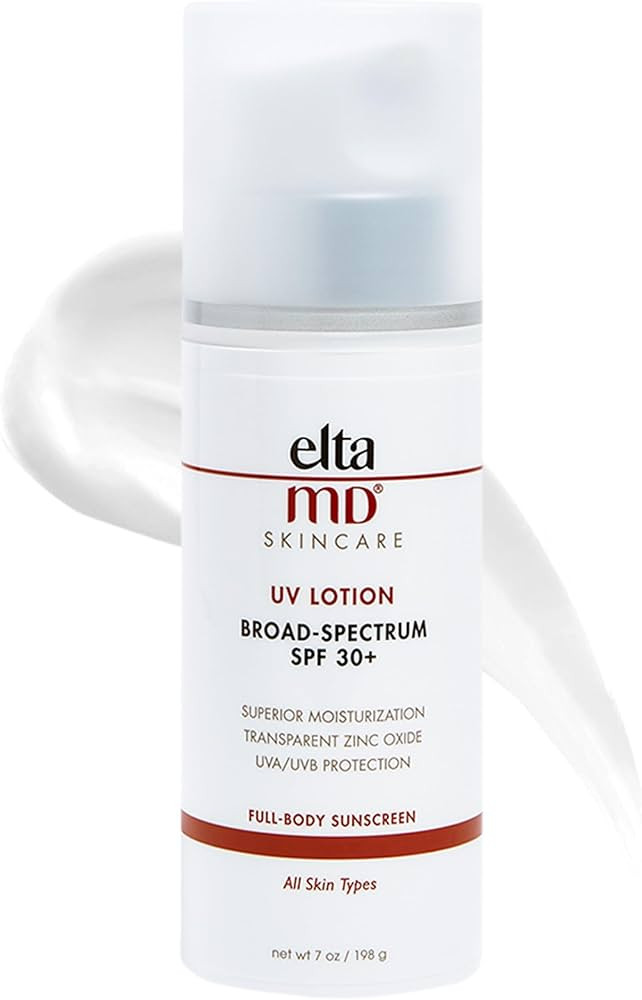 EltaMD UV Lotion Body Sunscreen, SPF 30+ Sunscreen Lotion, Made with Zinc Oxide and Hyaluronic Ac... | Amazon (US)