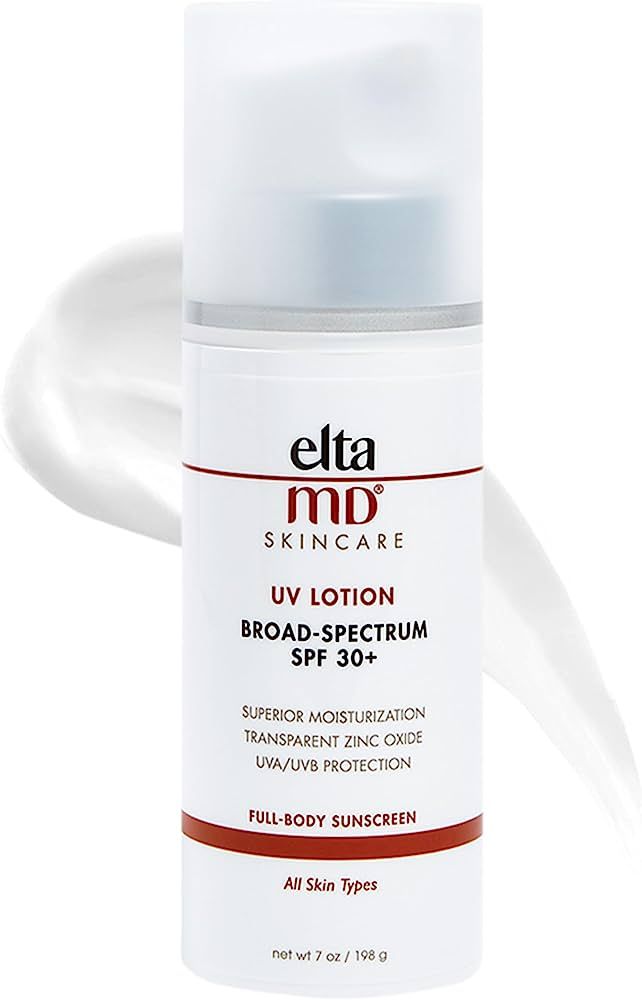 EltaMD UV Lotion Full Body Sunscreen, SPF 30+ Sunscreen Moisturizer, Moisturizes, Hydrates, and P... | Amazon (US)