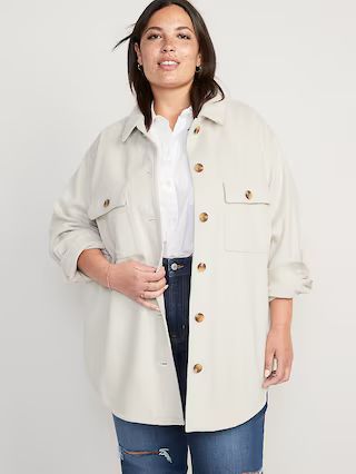 Soft-Brushed Utility Shacket for Women | Old Navy (US)