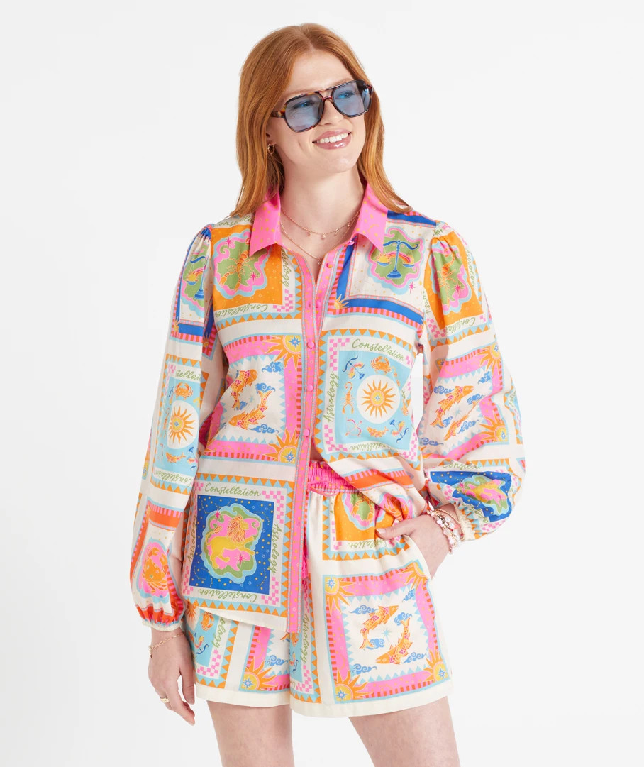 ARIA PRINTED SHIRT | Sportsgirl