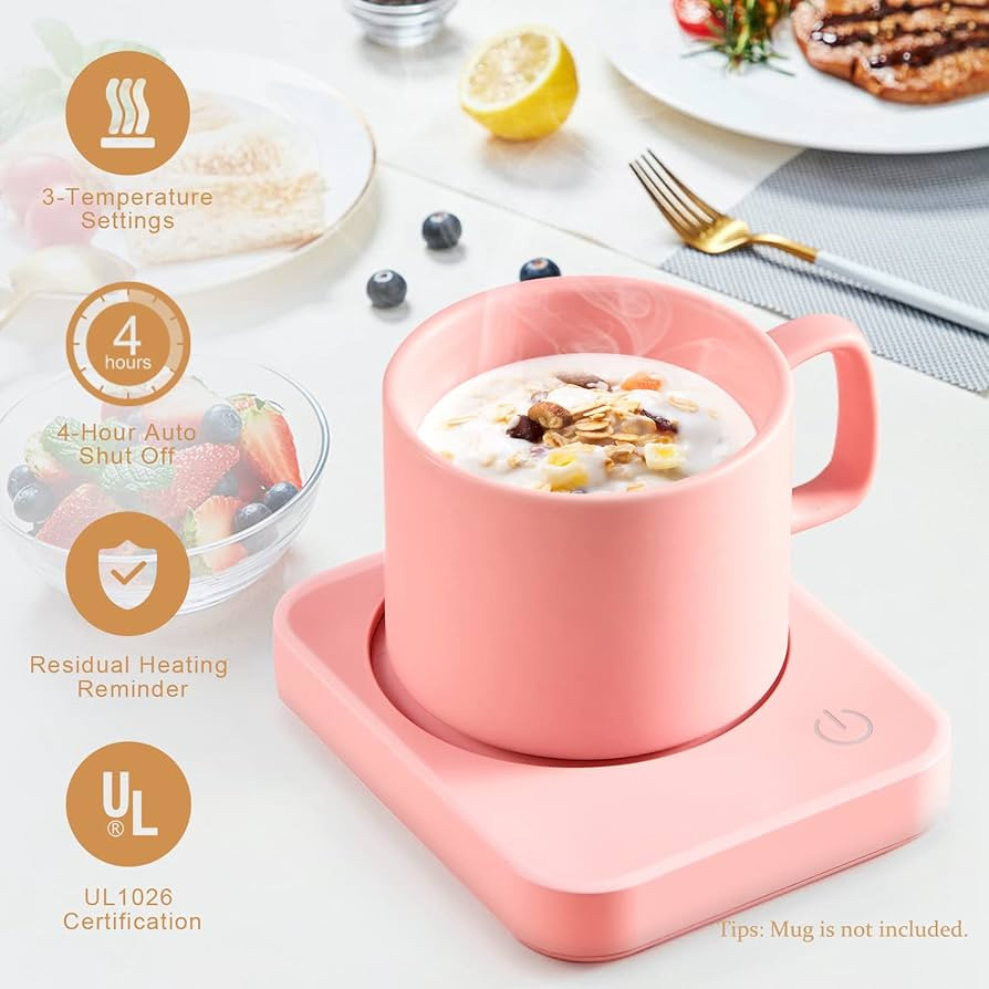 VOBAGA Coffee Mug Warmer, Electric Coffee Warmer for Desk with Auto Shut Off, 3 Temperature Setti... | Amazon (US)