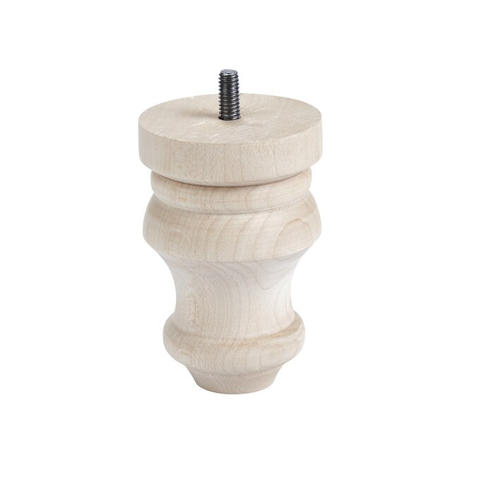 Maple Bun Feet Coffee Table Leg (2.75-in x 4-in) Lowes.com | Lowe's