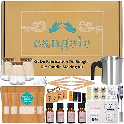 Coconut Wax Candle Making Kit - Complete Candle Making Kit to Make Your Own Candles with Fragranc... | Amazon (US)
