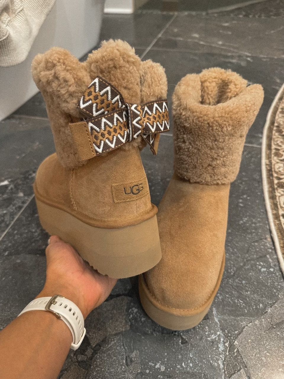 New platform boots from UGG🤎🧸✨ tis the season for all the cozy slippers! A great gift idea as well!🎁 

cyber week / cyber week deals / cyber week sales / black friday / black friday sales / black friday deals / uggs / gift ideas for her / gift guide / comfy / for her / holiday / boots / Holley Gabrielle 

 

#LTKCyberWeek #LTKGiftGuide #LTKHoliday