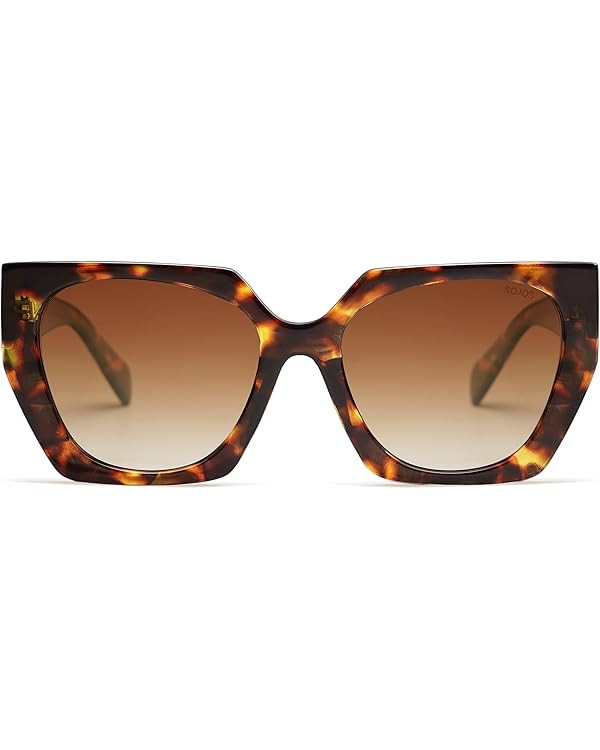 SOJOS Trendy Oversized Polarized Sunglasses Womens Big Square Cateye Sunnies, Lentes de sol para ... | Amazon (US)
