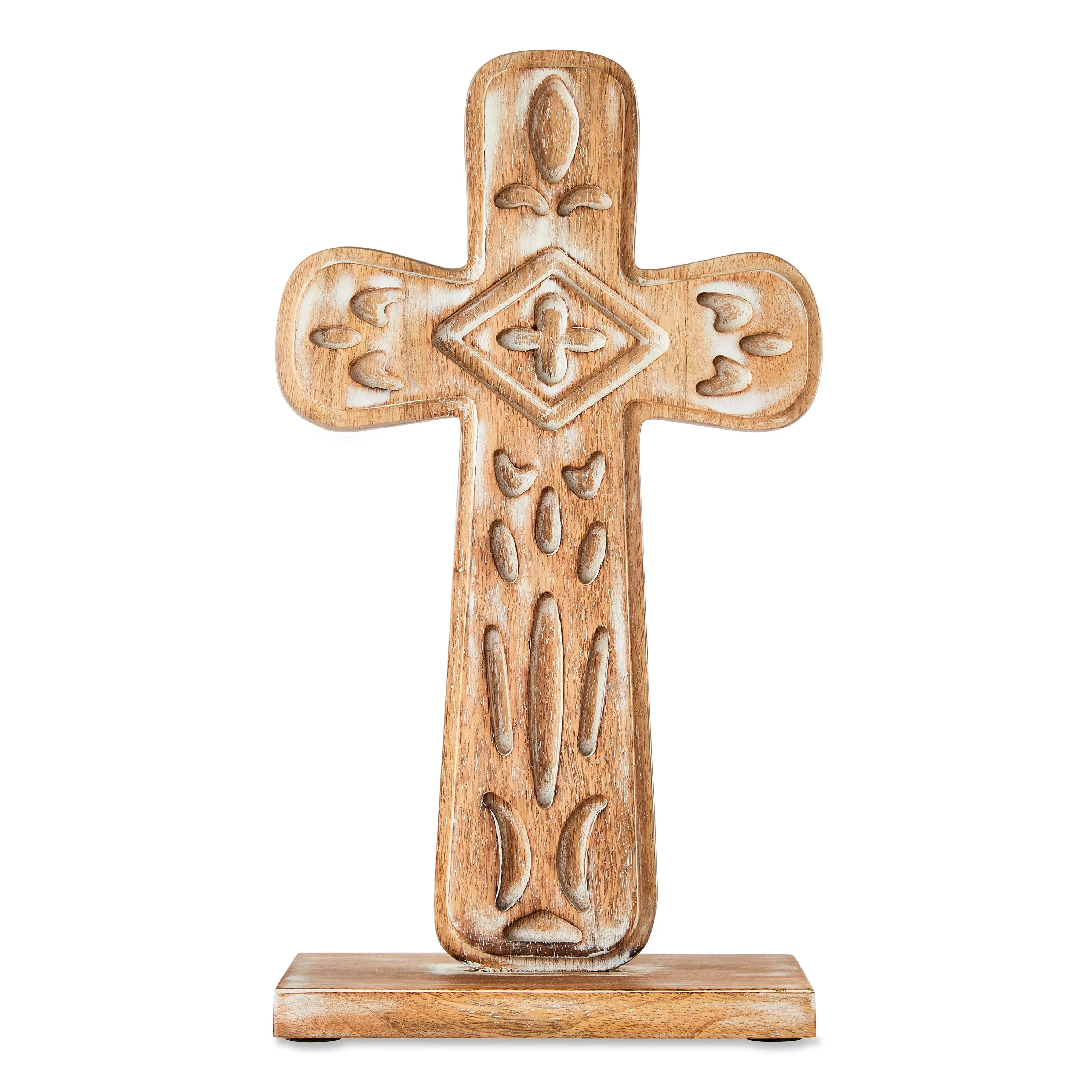 Way To Celebrate Carved Wood Cross - Walmart.com | Walmart (US)