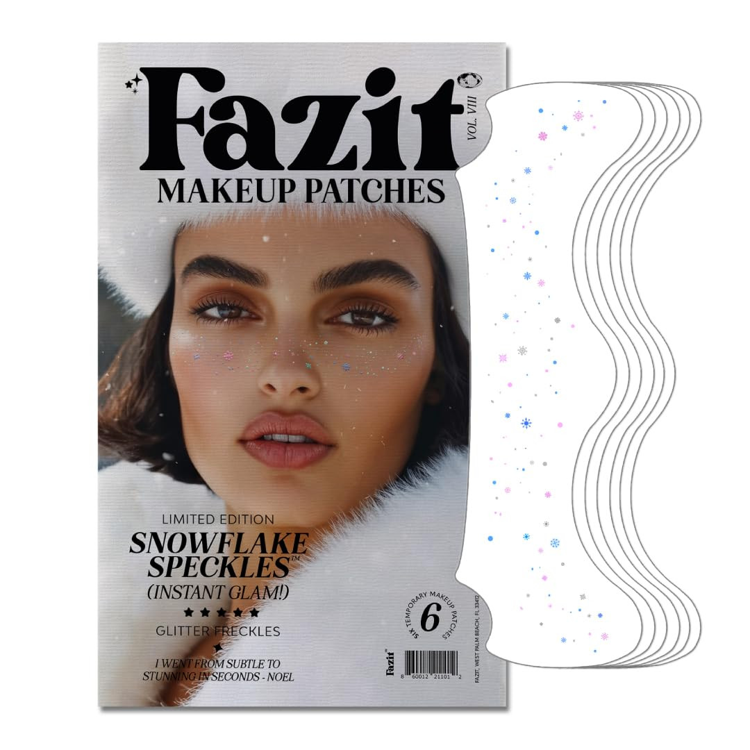 Fazit Makeup Patches - Snowflake Speckles - Glow Up Make-Up Patches - Cute Glitter Makeup Accesso... | Amazon (US)