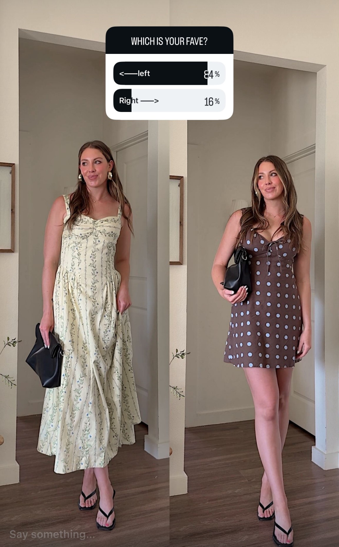 Spring dresses that flatter rectangle body types! Both options come in short regular & tall inseams! I’m a small tall in both 