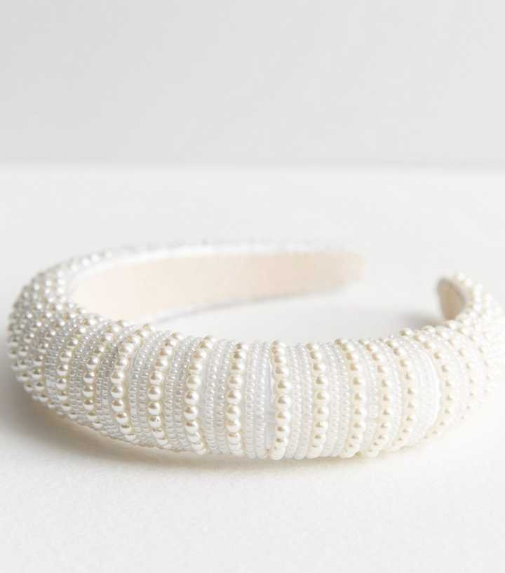 Cream Faux Pearl Padded Headband
						
						Add to Saved Items
						Remove from Saved Items | New Look (UK)