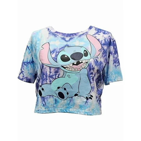 Disney Stitch Adult Tie-Dye Crop Top, (Women's), XS-XL | Walmart (US)