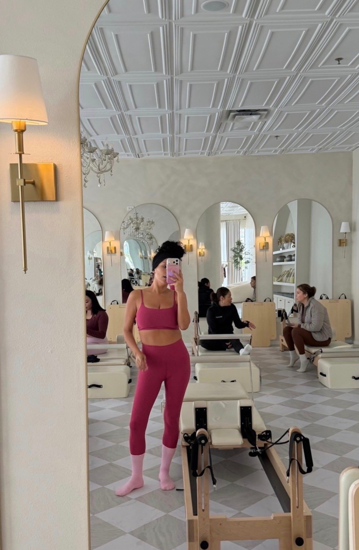 pink set, good energy, and a full class ahead 💗 comfy, flattering, and moves with you… exactly what I reach for on pilates days 

#pilatesfit #pinkactivewear #workoutoutfit

#LTKootd #LTKfitnessgoals #LTKmorningroutine