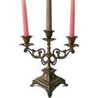 Vintage Bronze Candelabra 9 1/2"" Victorian Brass Candle Holders For Three Candles | Etsy (US)