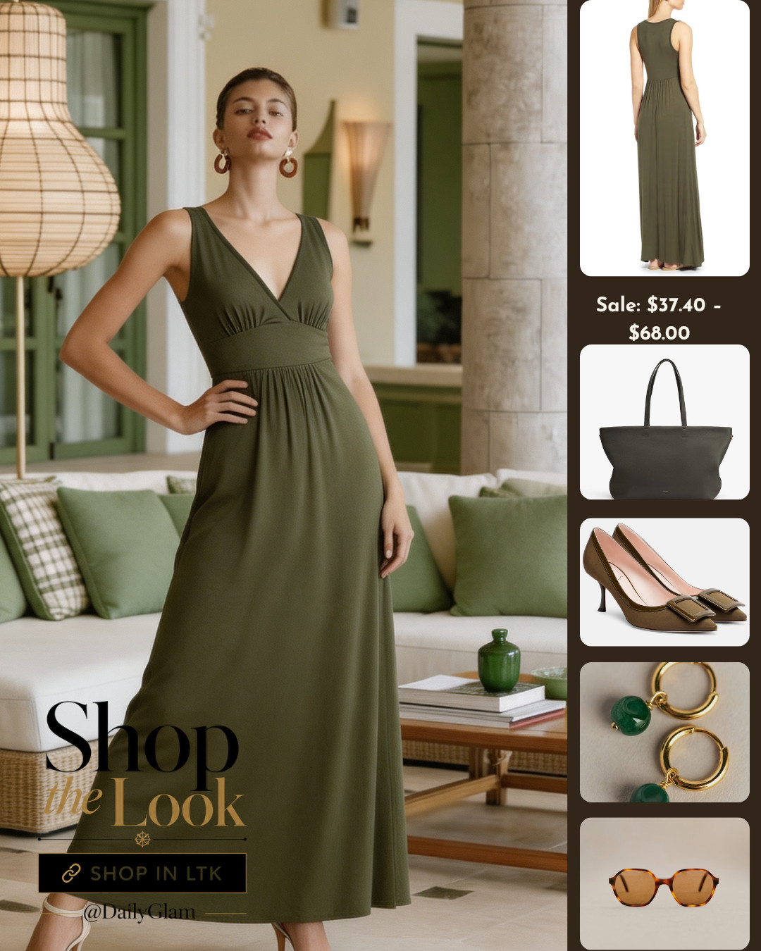 Flowing Olive V-Neck Maxi Dress Casual Elegant Everyday Wear

#MaxiDress #VneckDress #OliveGreen #RelaxedElegance #SummerMaxi
 

 #LTKootd #LTKOver40 #LTKWorkwear