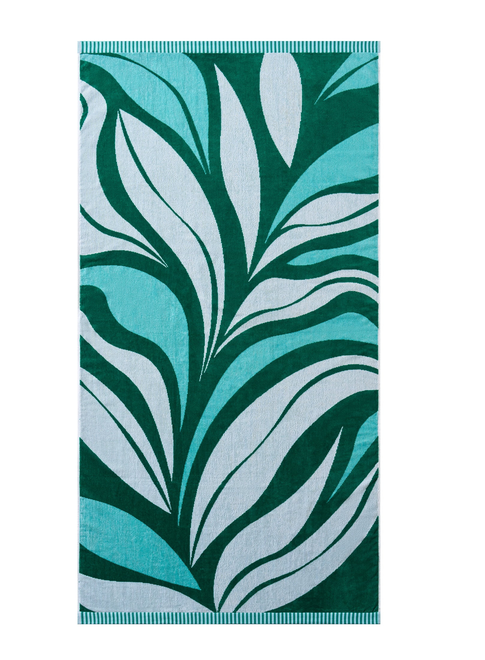 Better Homes & Gardens Cotton-Blend Beach Towel, 72 x 38 in, Abstract Palm | Walmart (US)