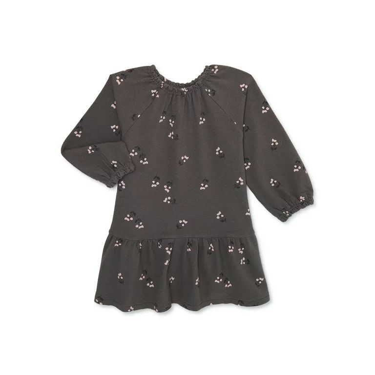 easy-peasy Baby and Toddler Girls Long Sleeve Printed Dress, Sizes 12M- 5T | Walmart (US)