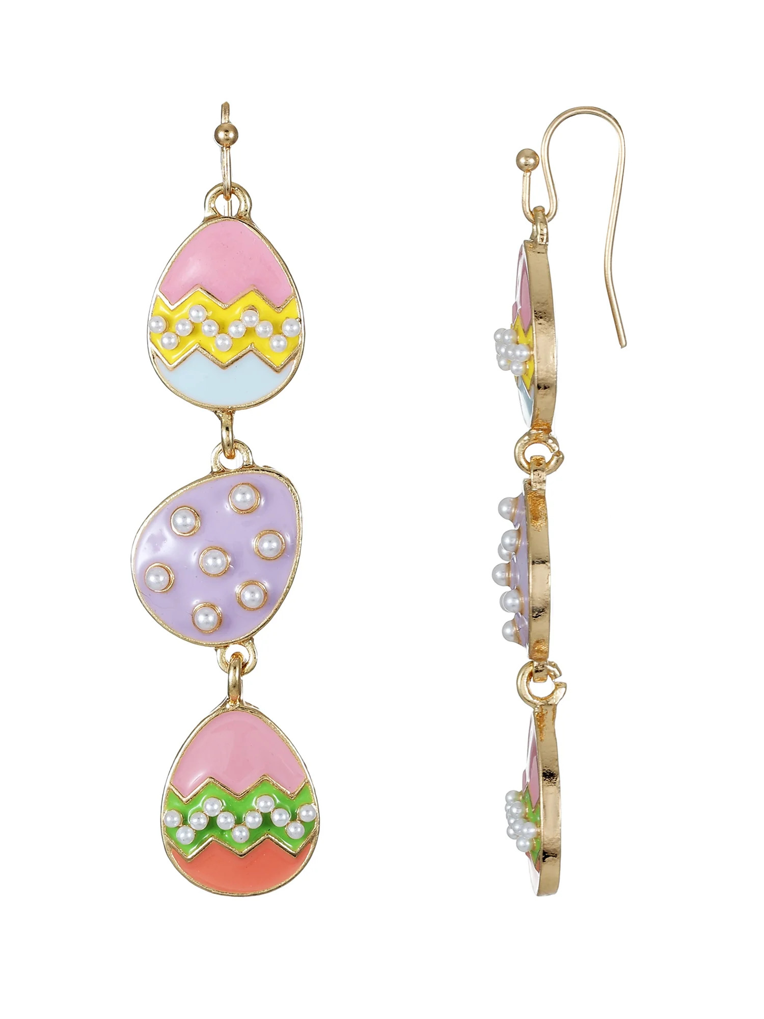 Way to Celebrate Easter Decorated Egg Drop Earrings, 1 Pair | Walmart (US)
