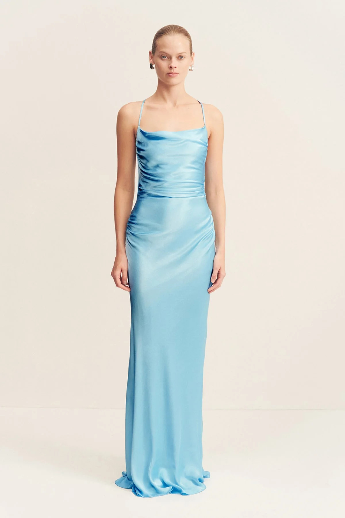 La Lune Lace Back Maxi Dress | Iceberg Blue | Dresses | Shona Joy | Shona Joy