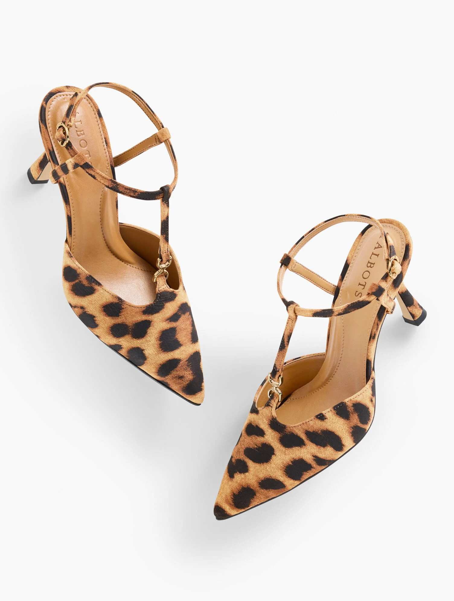 Evelyn Suede Flare Heel Pumps - Leopard | Talbots