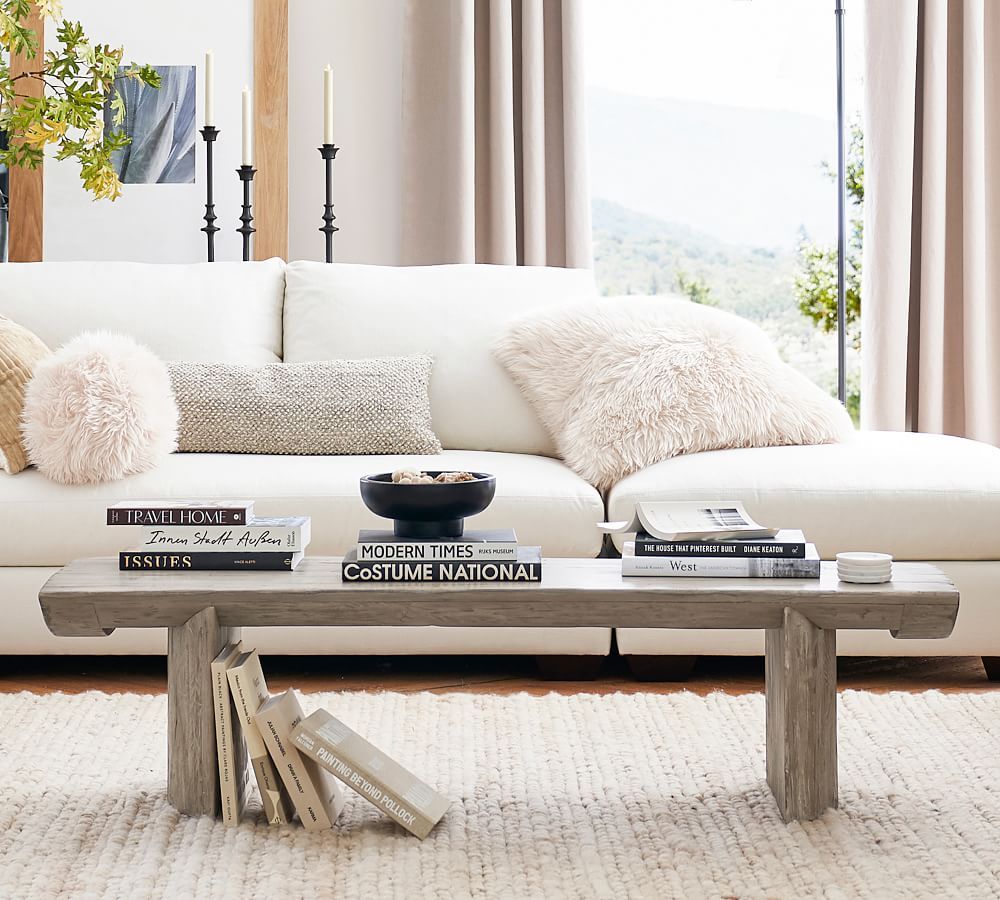 Pismo 65" Reclaimed Wood Coffee Table | Pottery Barn (US)