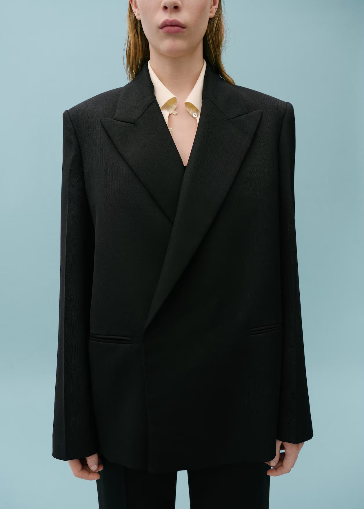 Wool-blend suit blazer -  Women | Mango USA | MANGO (US)
