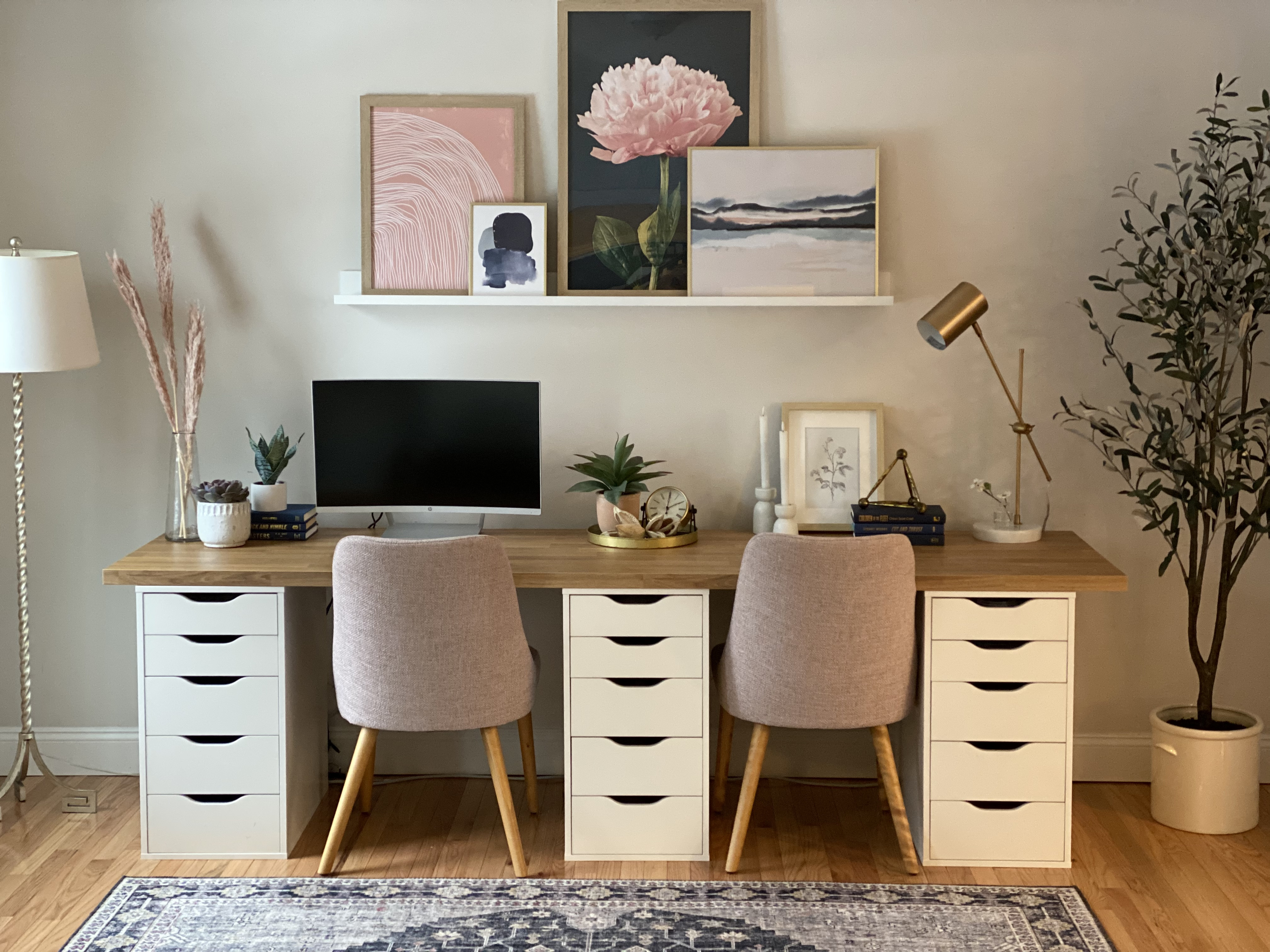 ✨ Elevate your workspace with a touch of luxury! This bright and sophisticated office design combines sleek furniture, calming tones, and plenty of natural light to keep you inspired and focused all day long. We love designing offices that not only look stunning but also maximize productivity. 🌿 #luxuryoffice #workspacegoals

#LTKStyleTip #LTKHome