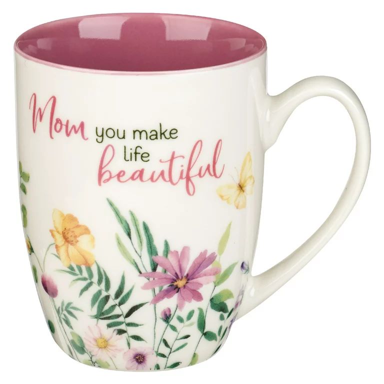Special Coffee Mug for Mothers, Mom You Make Life Beautiful Purple Wildflowers Inspirational Coff... | Walmart (US)