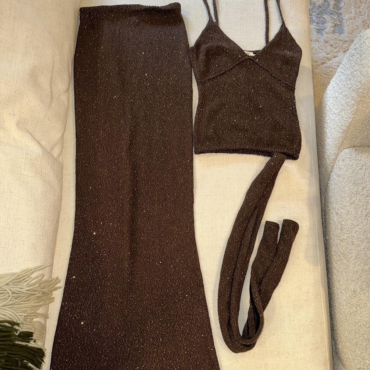 Asta Resort Women's Skirt - Brown/Black - XS | Depop US