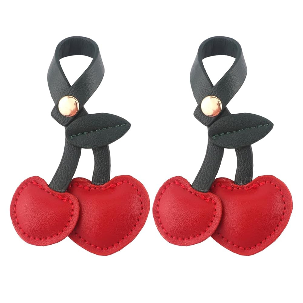Cherry Bag Charm, Cute Cherry Charm for Purse Handbag Cherry Accessories for Women(2Packs) | Amazon (US)
