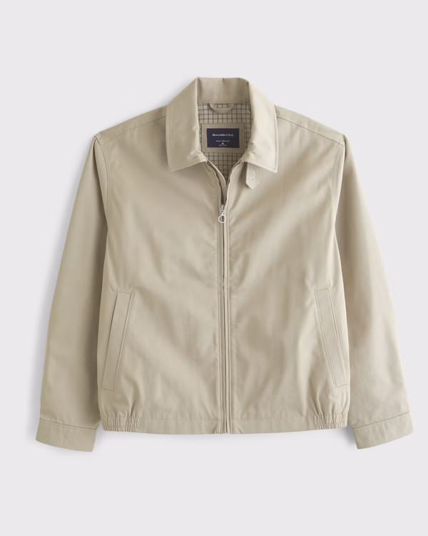 100% Cotton Harrington Jacket | Abercrombie & Fitch (US)