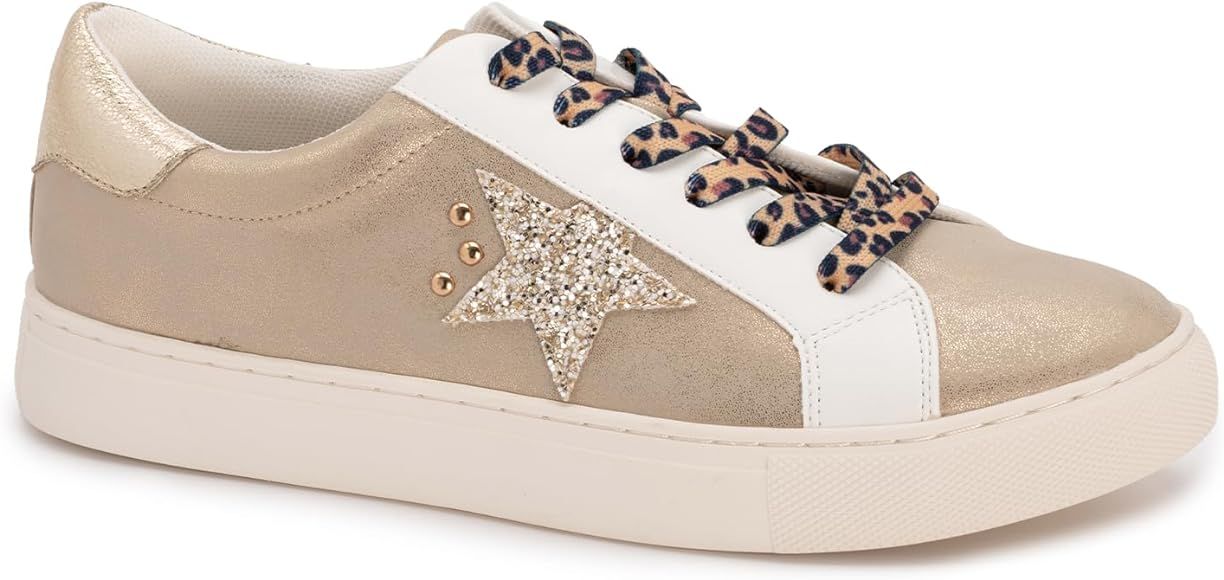 Corkys Footwear Supernova Lace-Up Glitter Star Sneakers | Amazon (US)