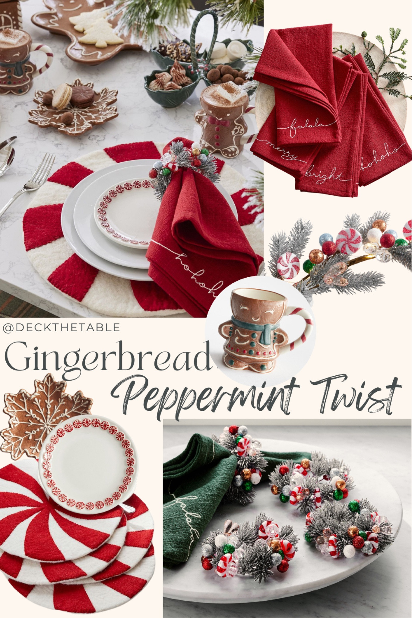 Gingerbread but with a twist! A peppermint twist to be exact! Is there anything better?! Pottery Barn really knocked it out of the North Pole with this adorable take on a classic! 

#LTKHoliday #LTKhome #LTKparties