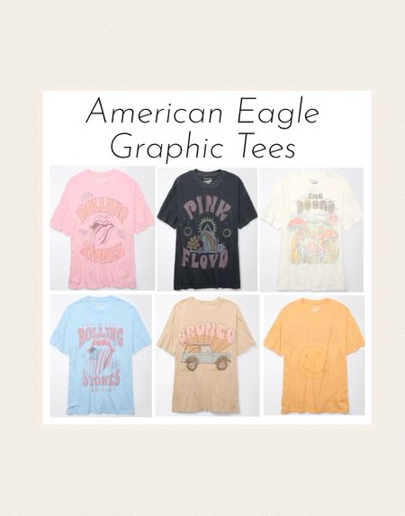 American Eagle graphic tees 

#graphictee #summer 

#LTKstyletip #LTKSeasonal #LTKfindsunder50