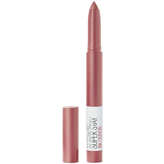 Maybelline SuperStay Ink Crayon Matte Longwear Lipstick With Built-in Sharpener, Lead The Way, 0.... | Amazon (US)