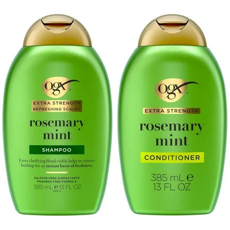 OGX Extra Strength + Rosemary Mint Shampoo + Conditioner 13 fl. Oz (Pack of 2) | Walmart (US)