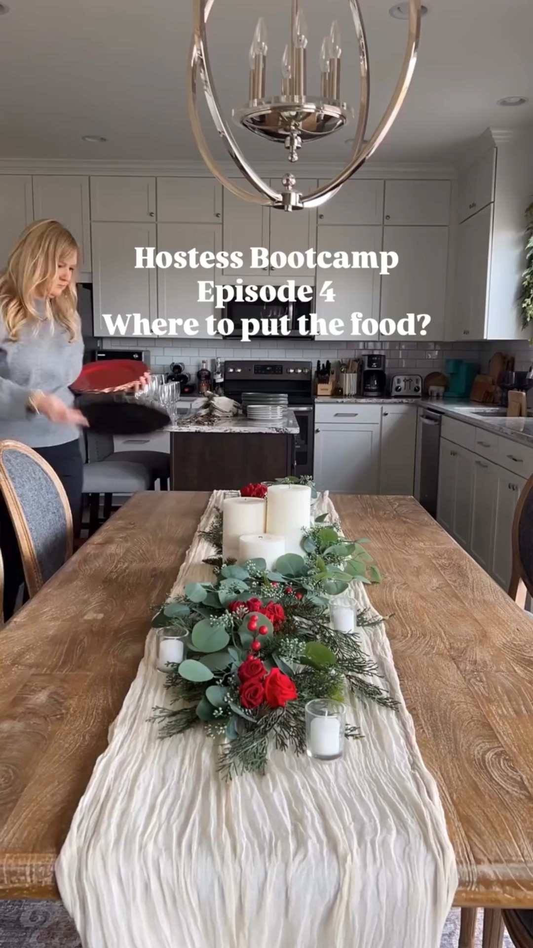 Hostess Bootcamp, Episode 4

Where do you put the food? (One of my most commonly asked questions!)
What is your preference?

Option 1:
Serve buffet style in the kitchen or on a buffet table.

Option 2: 
Intentionally leave blank spaces on your table centerpiece for each dish when the food is ready to be served.

You can also place each dish on the table with a note inside each one noting what you plan to serve in the dish so that you don’t forget anything. Plan ahead and do this a day or two before!

Spoiler: there is no wrong answer - just personal preference. 

Follow me @thechicishchick for more hosting tips!

#hostingtips #hostessbootcamp #hostesswiththemostest

#LTKGiftGuide #LTKHoliday #LTKSeasonal