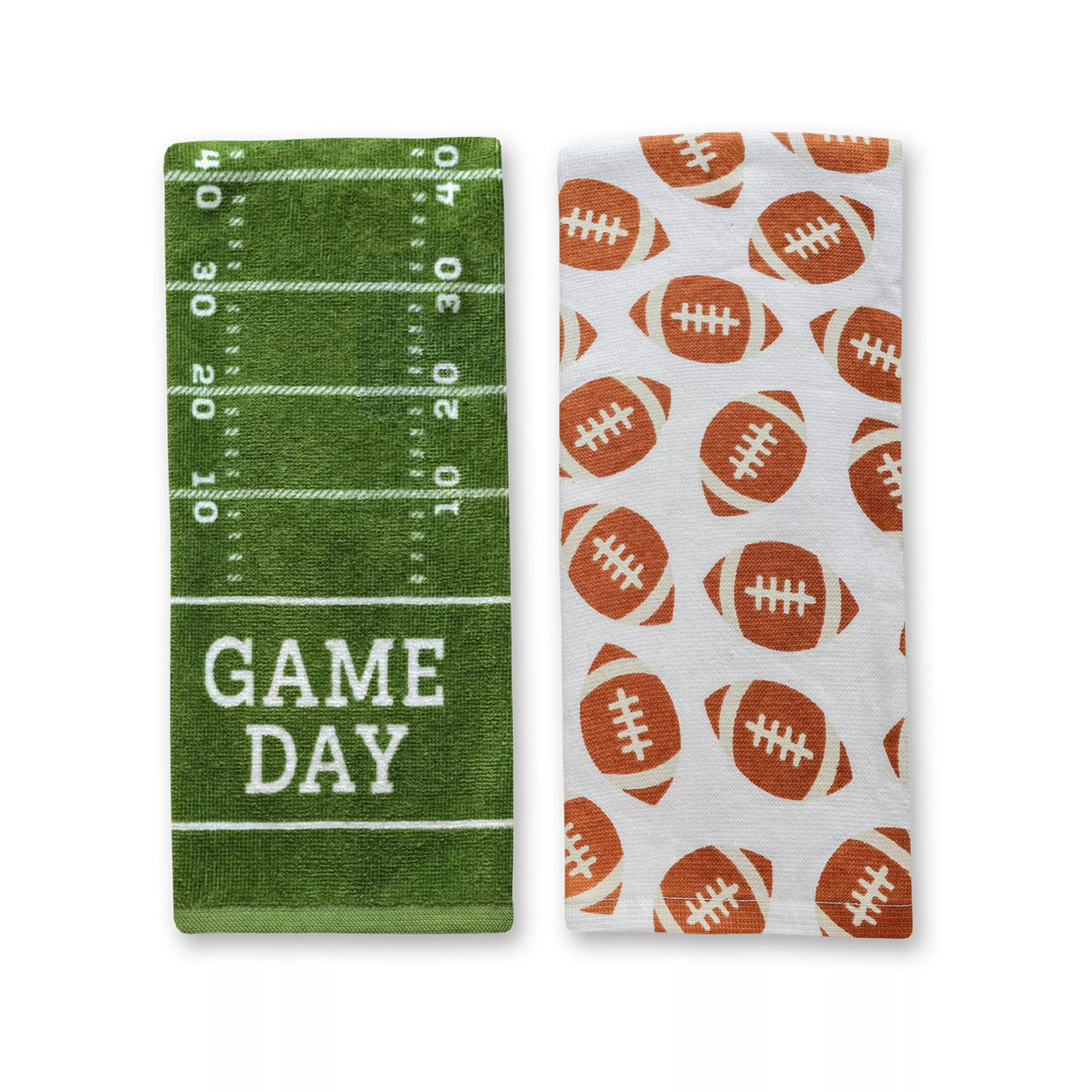 Celebrate Together™ Fall Game Day Kitchen Towel 2-Pack, Green | Kohl's