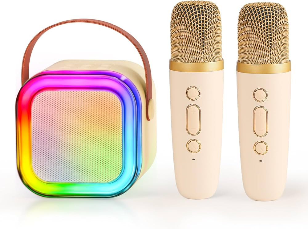 Kids Karaoke Machine,Karaoke Toys with Colorful Lights for 3-16 Years Old Girls Gifts, Mini Karao... | Amazon (US)