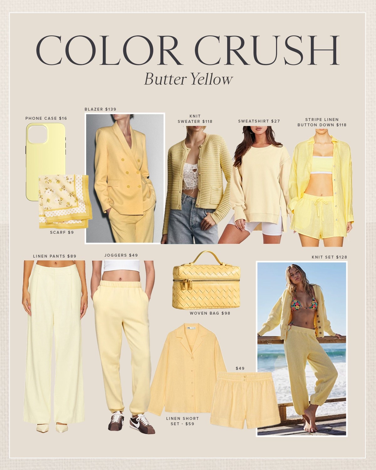 COLOR CRUSH \ butter yellow 🧈💛🌼🍋

Spring
Summer
Outfits 

#LTKStyleTip #LTKSeasonal #LTKFindsUnder100