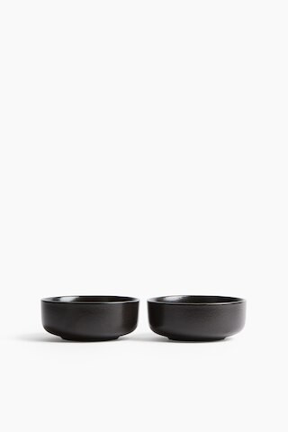 H & M - 2-pack reactive-glaze bowls - Black | H&M (UK, MY, IN, SG, PH, TW, HK)