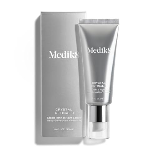 Medik8 Crystal Retinal 3 - Firming, Advanced Skin Retinaldehyde Face Serum - Night Serum with Hyaluronic Acid and Vitamin E - Gluten Free - 1 oz | Amazon (US)