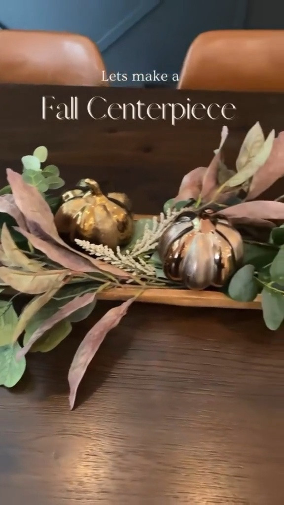 Creating a centerpiece for your fall table decor is easy! All you need is a decorative tray, faux florals and mini pumpkins.

#fall #falldecor #fallcenterpiece #falltable #falltablescape #DIY #homedesign #homestyling 

 #LTKSeasonal #LTKHome