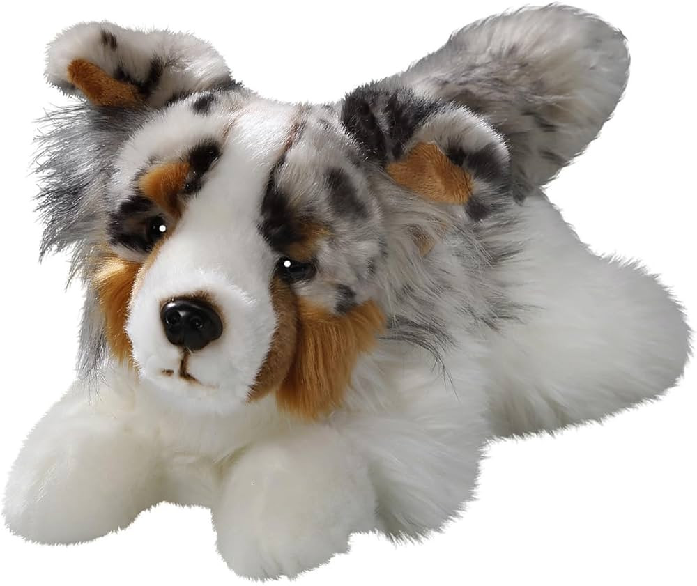 Carl Dick Australian Shepherd Dog Lying 11.5 inches, 30cm, Plush Toy, Soft Toy, Stuffed Animal 34... | Amazon (US)