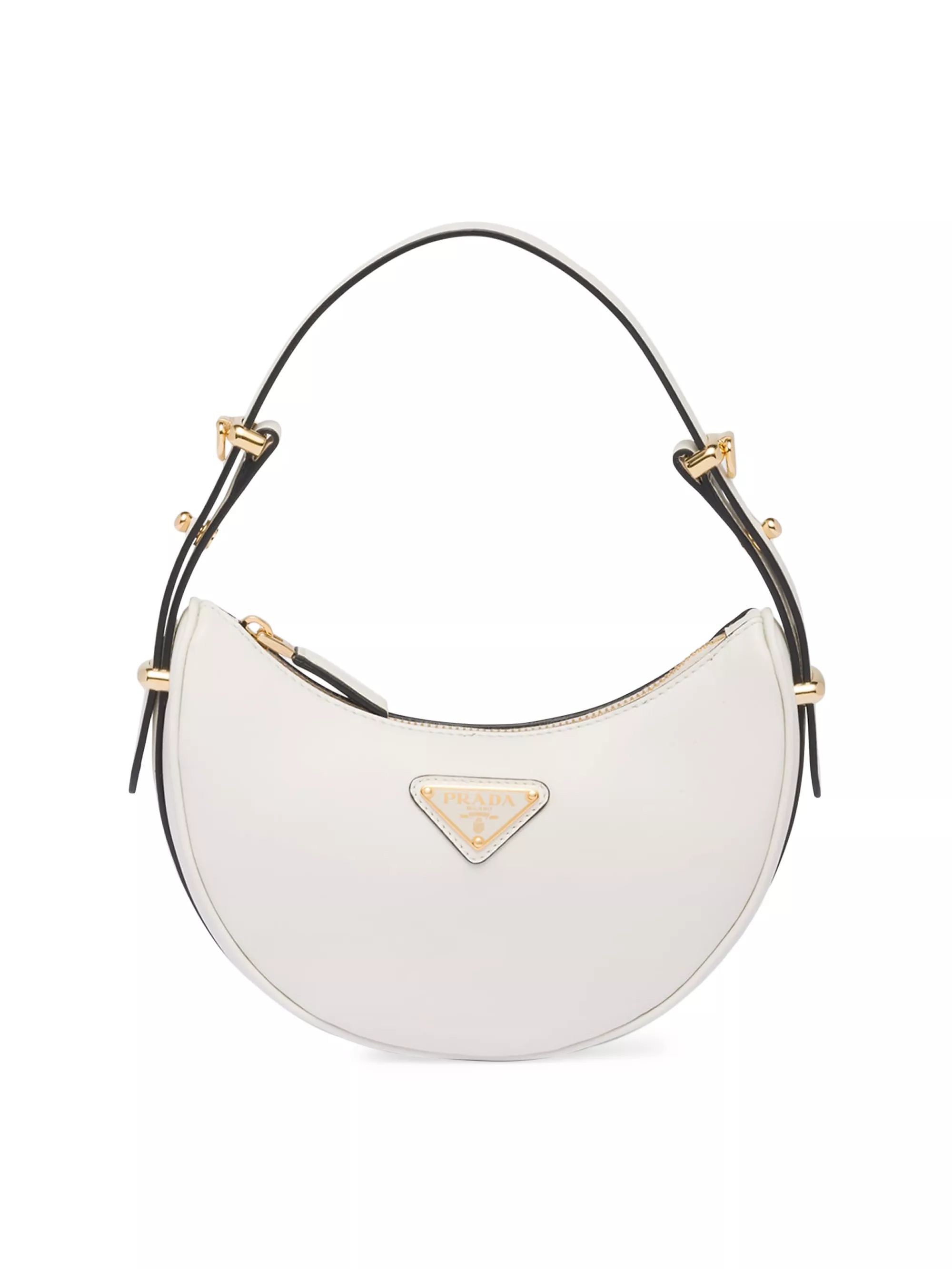 WhiteStyleBLACKWHITEAll Shoulder BagsPradaLeather Mini Shoulder Bag$2,450
            
          ... | Saks Fifth Avenue