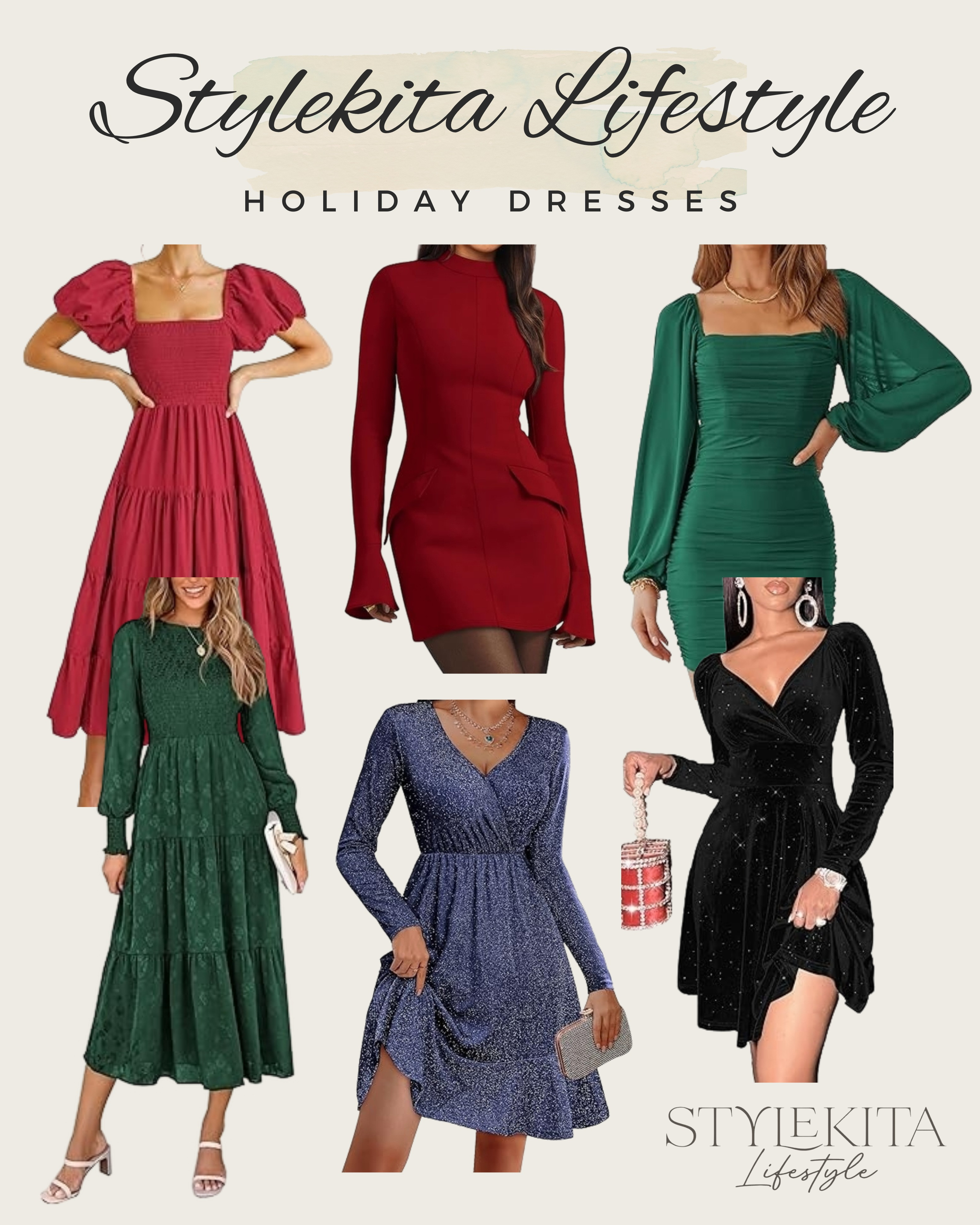 Find your perfect holiday dress! I've rounded up the most stunning styles for all your festive parties and celebrations, from shimmering minis to elegant gowns. These looks are selling fast! Tap to shop your essential holiday wardrobe! #HolidayDresses #PartyOutfit #ShopTheLook 

 #LTKHoliday #LTKootd #LTKSaleAlert